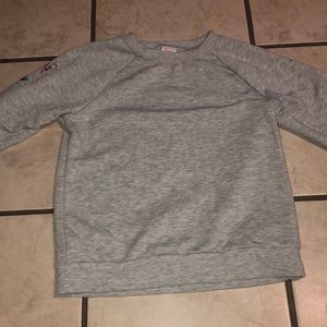 Wonder Nation Embroidered Sleeve Sweatshirt